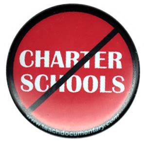 No Charter Schools Button