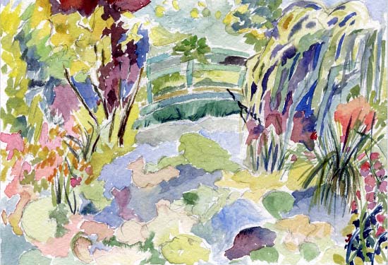 Monet's Garden Painting